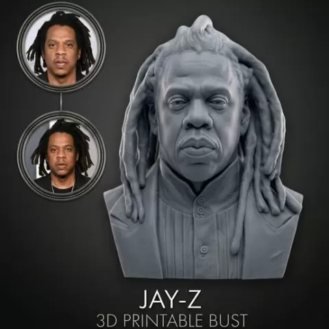 Jay-Z 3D Printable Bust