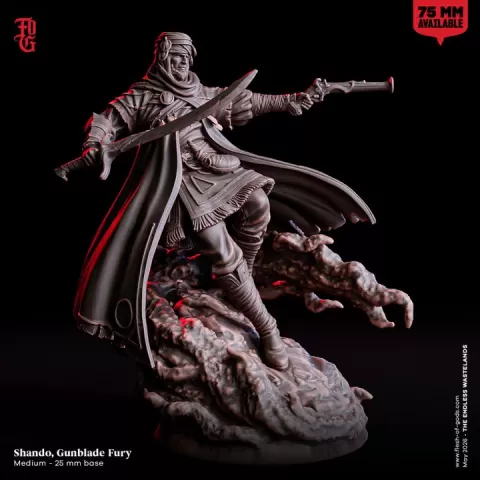 Shando, Gunblade Fury by Flesh of Gods