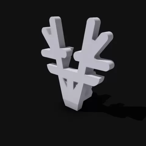 30 26 0080 Deer-head decoration