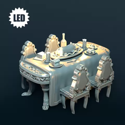 LED Feast Table by Moonshine Miniatures