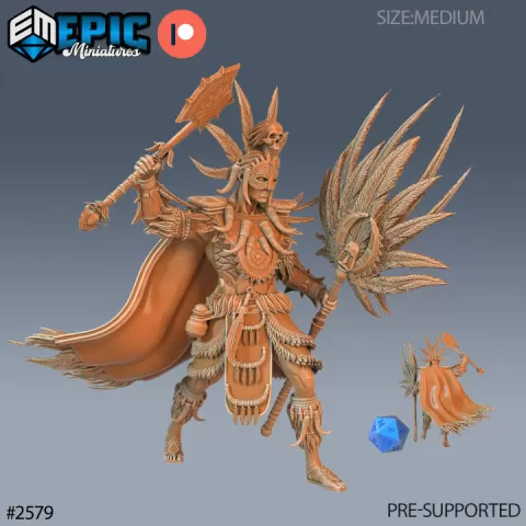 Vodoo Priest / Southern Magician / Utopian Necromancer / Male African Warrior by Epic-Miniatures