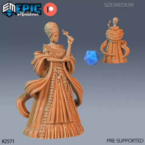 Southern Queen Poison Bottle / African Tribe / Utopian Leader / Female Tyrant / Mystical Fighter by Epic-Miniatures