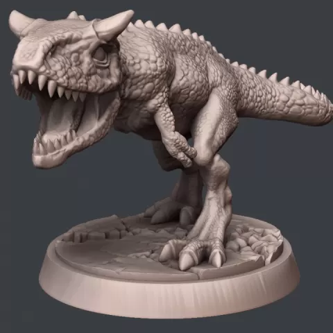 Adolescent Carnotaurus by Stonehaven Miniatures