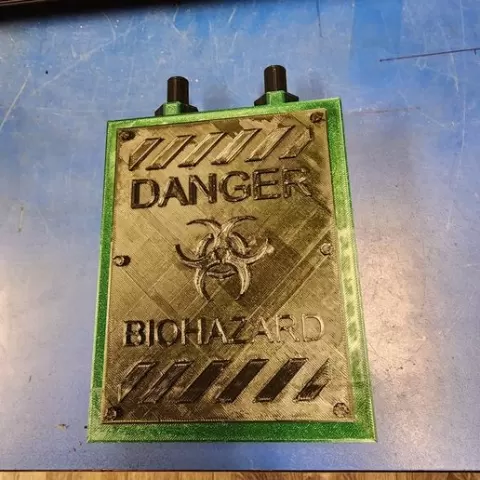 Biohazard Electrical Box Halloween Prop