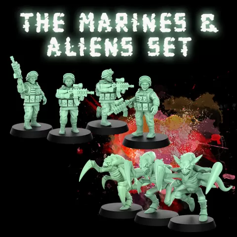 Marines VS Insectoids by cosmondo