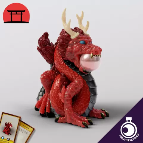 Pearlmaking Dragon Figurine by Props&Beyond