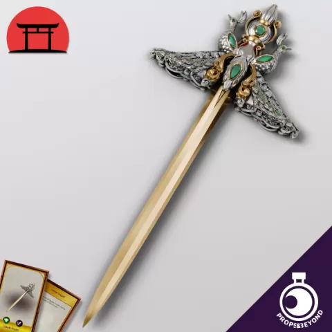 Peacock Hairpin Dagger by Props&Beyond