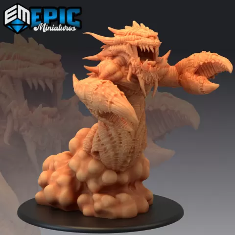 Astral Dreadnought Emerging / Ancient Titan / Gargantuan Claw Worm / One Eyed Beast / Portal Hunter by Epic-Miniatures
