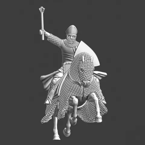 Bishop Herman von Tartu charging - Lake Peipus 1242 by Northern Crusades Miniatures