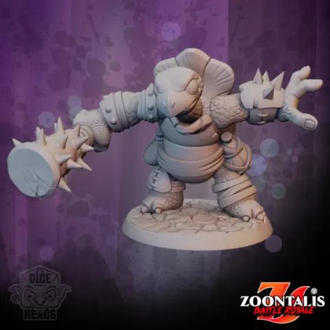 Fighter Turtle (pre-supported included) by Dice Heads