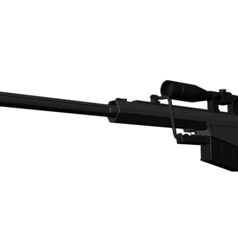 Barret M82 Sniper Rifle 3D Model