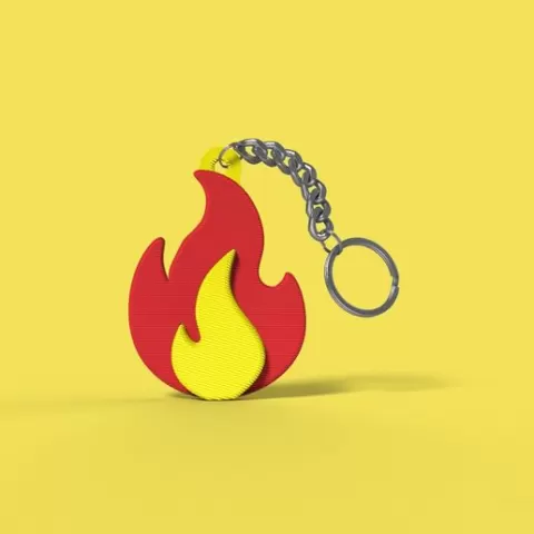 Fire Keychain! - EMOJI