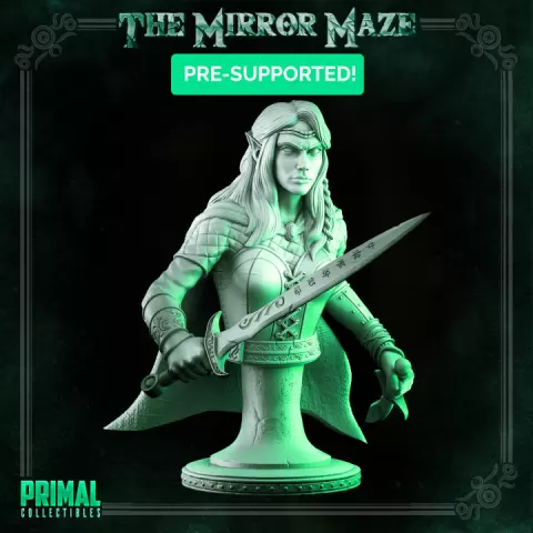 Elf - Lauriel - Bust - THE MIRROR MAZE - MASTERS OF DUNGEONS QUEST by PRIMAL Collectibles