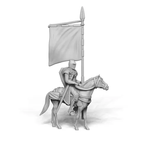 Mounted Guard Banner Carrier - Bandits and Knights Vol.2 Kickstarter by YourNeighborKnight Minis