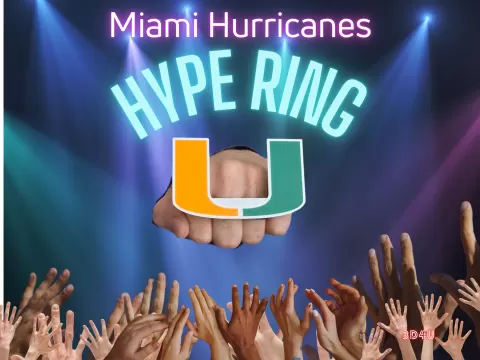 Miami Hurricanes Hype Ring