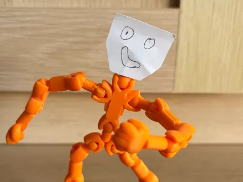lofty style action figure tinkercad