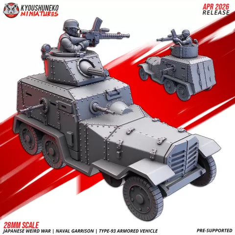 Type-93 Armored Vehicle — Naval Garrison | Japanese Weird War ww2 by Kyoushuneko Miniatures