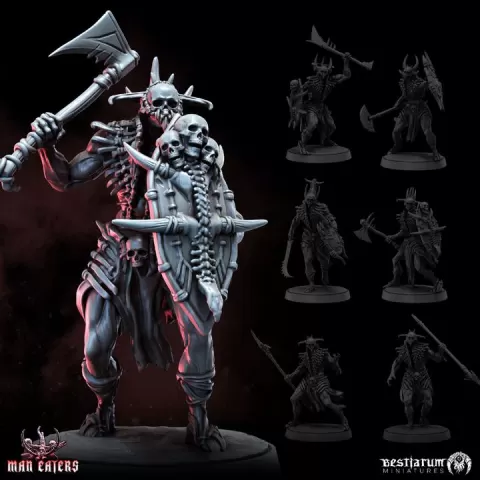 The Butcherguard x7 | Man Eaters | Cannibal Cult by Bestiarum Miniatures