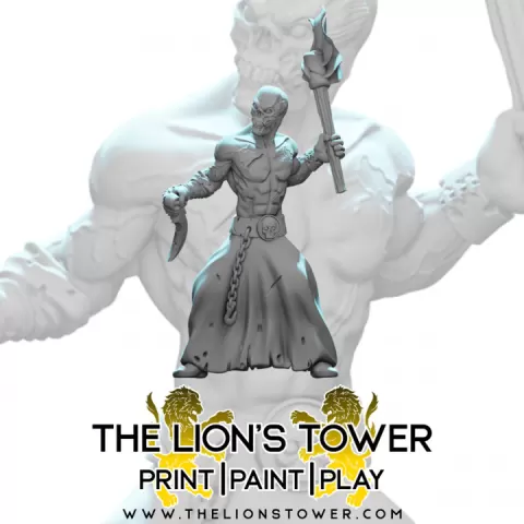 Cult of Bale - Death Head Sieger (32mm scale presupported miniature) by The Lion's Tower Adventurers Guild