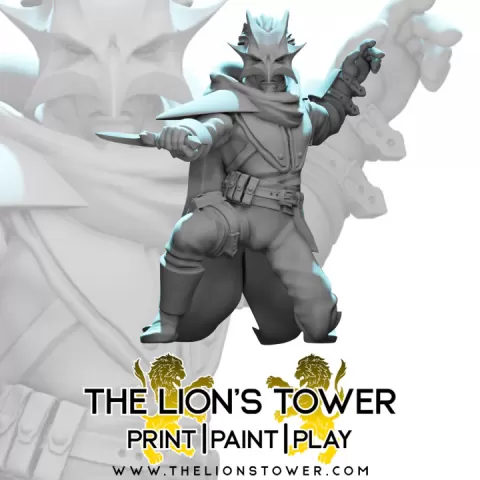 Cult of Tiamat - Cultist Alric (32mm scale presupported miniature) by The Lion's Tower Adventurers Guild