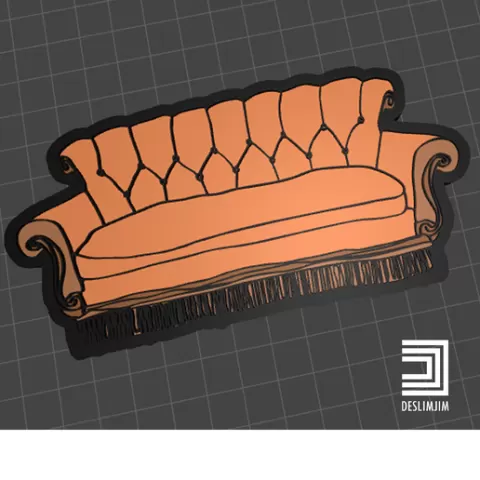 Sofa Friends Pin Bottom Medal