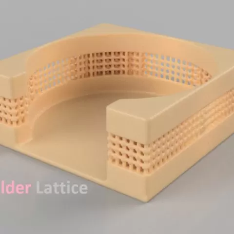 🛠️ Coaster Holder with Lattice Pattern 🛠️