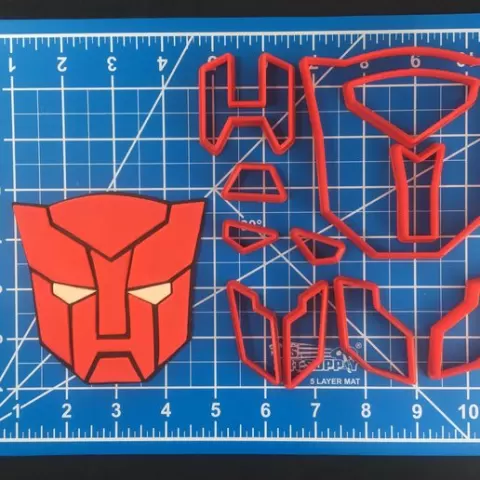 Transformers Autobots Multipiece Fondant Cookie Cutter Set Multiple Sizes