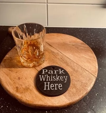 Whiskey Coaster & Holder