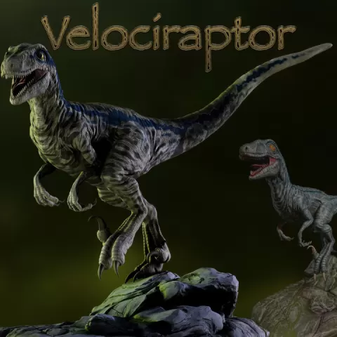 Dinosaur - Velociraptor by Keith Talbot
