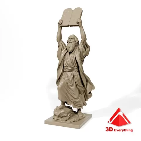 Moses sculpture by 3D Everything