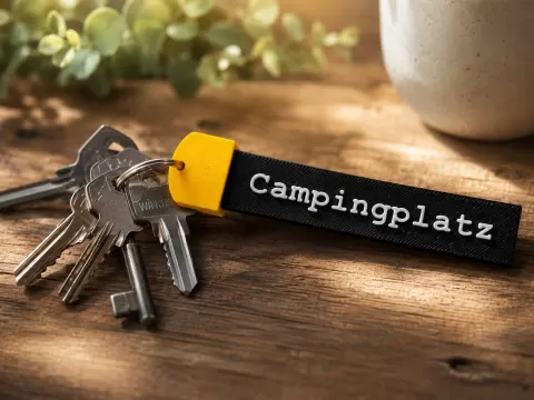 Individuell anpassbarer Schlüsselanhänger