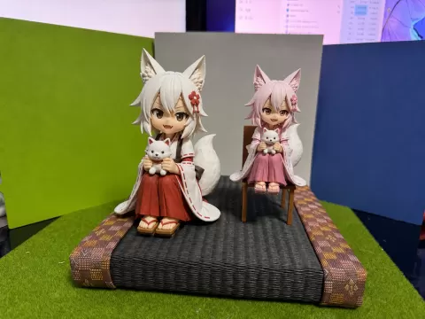 [Original] Miko Fox "Shirayuki" Printable Figure