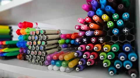 Marker & Pen Organizer - Stackable Modular Storage
