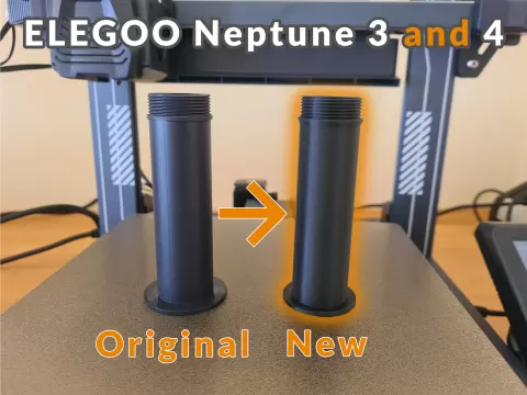 Elegoo Neptune 3 and 4 replacement filament spool holder