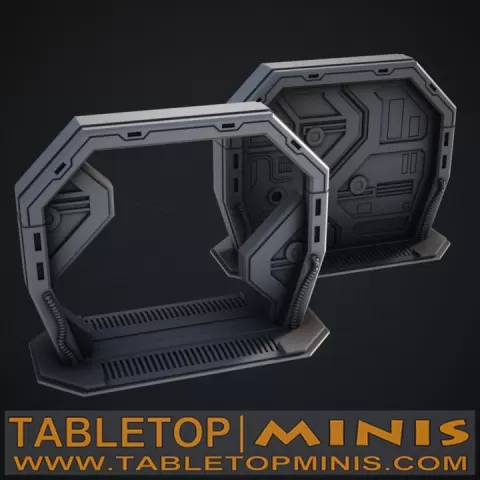 Scifi Blast Door by TableTopMinis