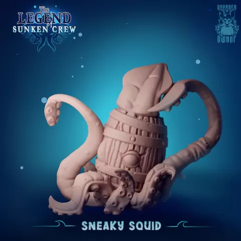 Sneaky squid by DrunkenDwarf
