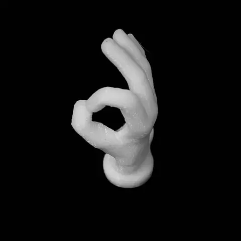 OK Hand Keychain