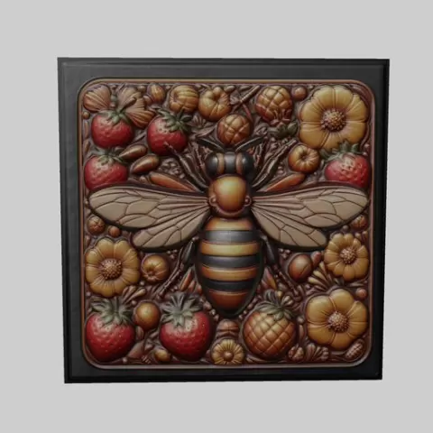Bee Animal for CNC Router Laser & 3D Printer