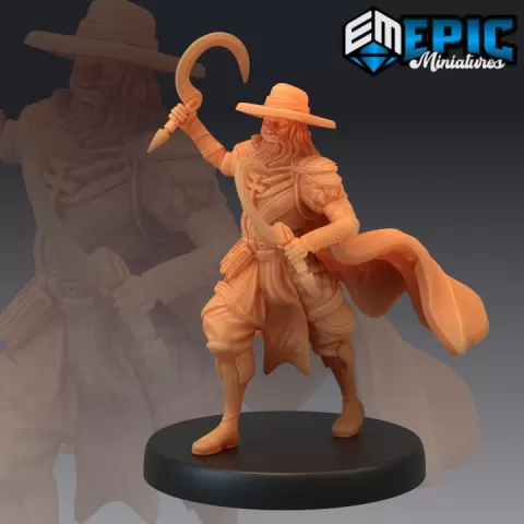 Van Helsing Attacking / Vampire & Devil Hunter / Undead Fighting Priest by Epic-Miniatures