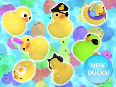 Floating Plastic Ducks