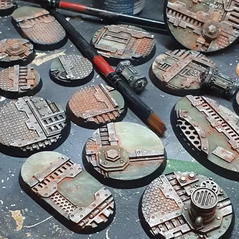 Industrial Bases ( 20-170mm round, solid and hollow variants, presupported) by Imitation of Life Miniatures