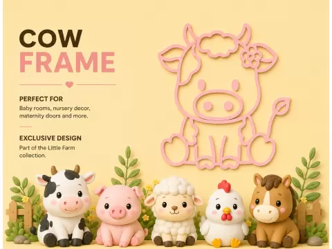 Wall art : Cow Frame