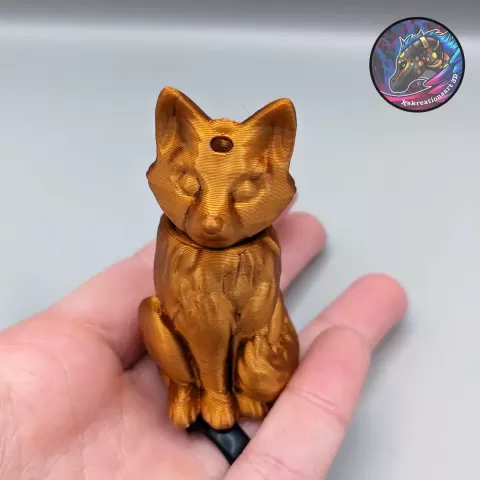 Fox Keychain Container