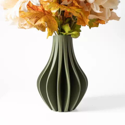 The Zolara Vase, Modern and Unique Home Decor for Dried and Preserved Flower Arrangement | STL File
