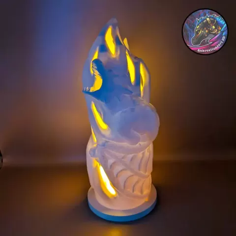 Dragon Fire Tower Lamp