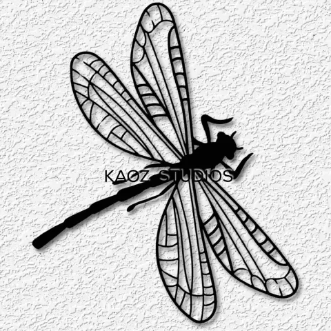 lace wing dragonfly wall art