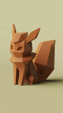 Low-poly Flareon