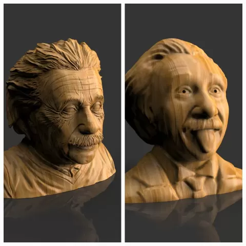 Albert Einstein bust - Ha333aP