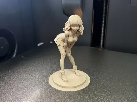 Anime girl in skirt