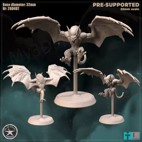 Gargoyle Attack by My3DPrintForge